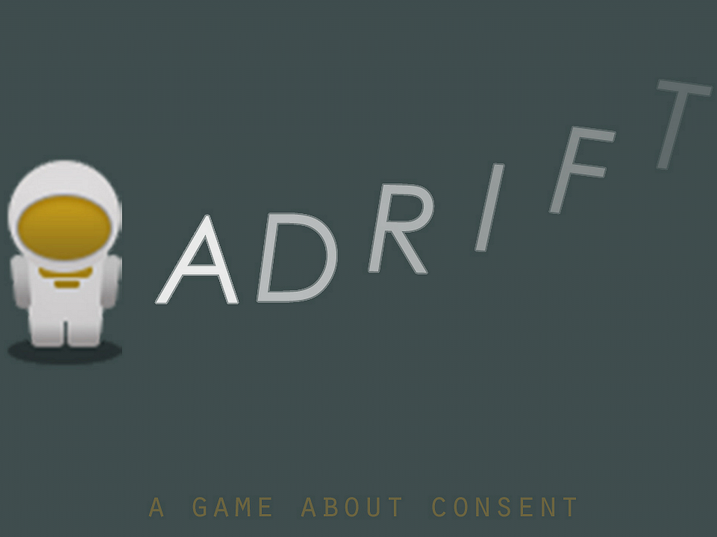Logo for the consent game ADRIFT